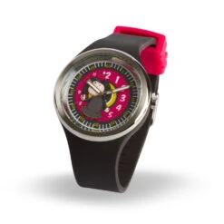 Nici 17074 Armbanduhr Jolly Mäh Schaf Jolly Yuna Pink Schwarz Geschenkverpackung