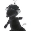 Nici 28993 Schlüsselanhänger Schwarze Ratte Rock Star Baby 10cm Plüsch