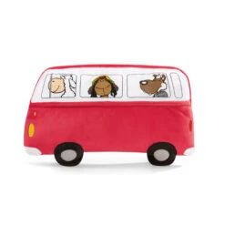 Nici 31905 Kissen Bus Rot Schafe Jolly Mäh 41x26cm Plüsch Kuschelkissen