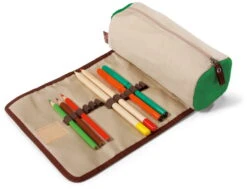 Nici 33432 Schlamper Mäppchen Zum Rollen Eichhörnchen Qunicy Oak 19x7cm -Nici Store 33432 me1