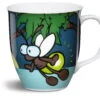 Nici 35708 Porzellantasse Glühwürmchen Glowing Ringo Blau Kaffeetasse Teetasse -Nici Store 35708 2048x1770