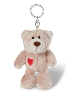 Nici 36246 Schlüsselanhänger Love Bär Mit Herz Hellbraun Ca 10cm Plüsch Liebe