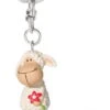 Nici 36939 Keyfriends Schlüsselanhänger Schaf Jolly White Weiß Mit Blume PVC 5cm -Nici Store 36939 me