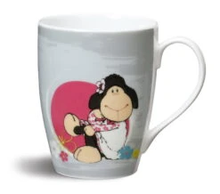 Nici 38861 Tasse Schaf Jolly Lynn Jolly Mäh Porzellan 8,5x10cm Kaffee- /Teetasse
