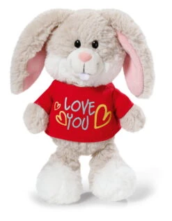 Nici 40184 Hase Mit T-Shirt "Love You" 20cm Plüsch Kuscheltier Schlenker Love