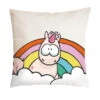 Nici 41724 Kissen Einhorn Theodor Mit Regenbogen Baumwolle 37x37cm -Nici Store 41724 me