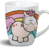 Nici 42234 Tasse Einhorn Rainbow Flair + Theodor & Friends 8x10cm Porzellan -Nici Store 42234 01 HA Frei me