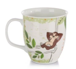 Nici 42554 Tasse Porzellantasse Faultier Slow Joe Coffee To Slow 9,5x10cm -Nici Store 42554 02 ZA Frei 2048x1859