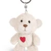 Nici 42600 Schlüsselanhänger Love-Bär Weiß Mit Herz Ca 10cm Plüsch Liebe -Nici Store 42600 01 HA Frei me