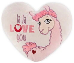 Nici 42706 Kissen La-La-Lama-Love Herzförmig Ca 25x22cm Plüsch