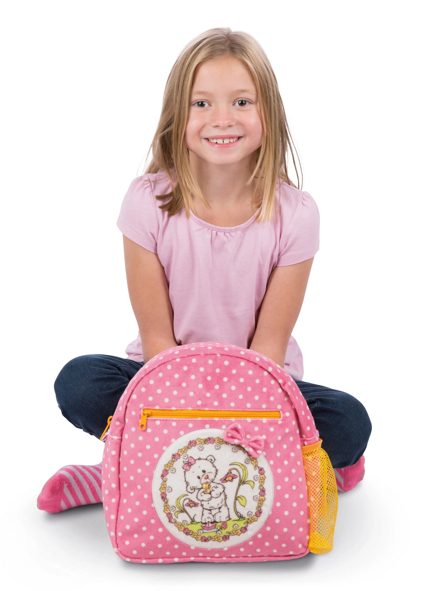 Nici 43359 Kindergarten-Rucksack Bär Kleine Schwester Rosa 24x25x10cm 4 Nici 43359 Kindergarten-Rucksack Bär Kleine Schwester Rosa 24x25x10cm – Bild 2