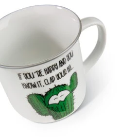 Nici 45023 Porzellantasse Metallic 'If You`re Happy..." Kaffeetasse Teetasse -Nici Store 45023 04 ZA 1792x2048