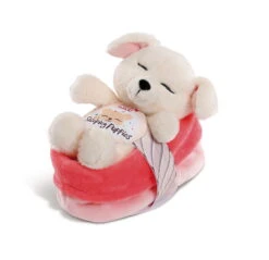 Nici 48110 Sleeping Puppies Schlafendes Hundebaby Im Körbchen 12cm Creme