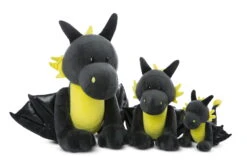 Nici 47994 Drache Dragor Schwarz-gelb 30cm Stehend Plüsch Kuscheltier Dragonia -Nici Store 47995 06 47994 47993 Groessenvergleich 2048x1331 1