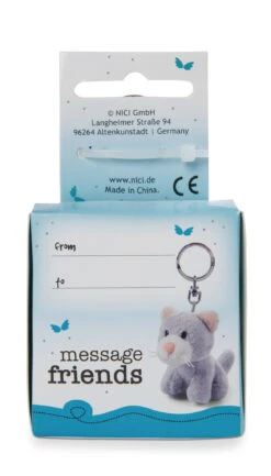 Nici 48129 Schlüsselanhänger Message Friends 6cm - Katze "Ich Pass Auf Dich Auf!" -Nici Store 48129 02 ZA Frei 1168x2048