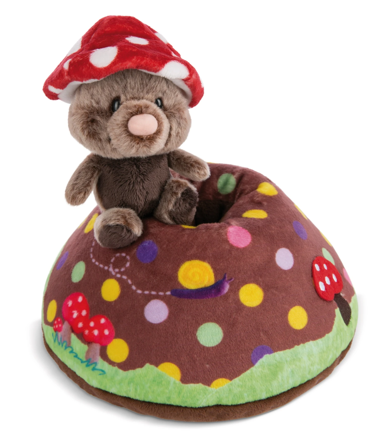 Nici 48210 Spielkissen Maulwurf & Erdhügel 23x19cm Forest Friends GREEN Plüsch 6 Nici 48210 Spielkissen Maulwurf & Erdhügel 23x19cm Forest Friends GREEN Plüsch – Bild 4