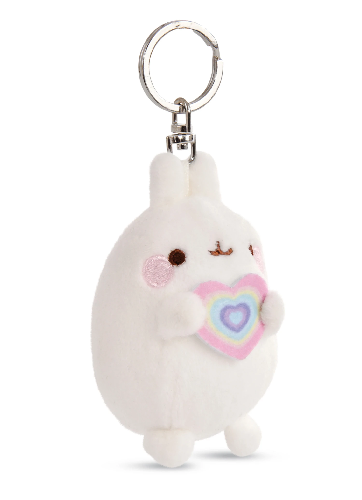 Nici 48220 Schlüsselanhänger Molang Mit Regenbogenherz 8cm Plüsch Kawaii 4 Nici 48220 Schlüsselanhänger Molang Mit Regenbogenherz 8cm Plüsch Kawaii – Bild 2
