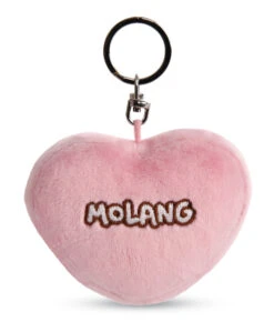 Nici 48222 Schlüsselanhänger Herzförmig PiuPiu Molang Regenbogen 8cm Kawaii -Nici Store 48222 04 ZA Frei