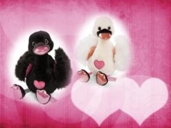 Nici 48270 + 48271 SET Zwei Schwäne 50cm Plüsch Kuscheltier Love Classics GREEN -Nici Store 48266 48267 set 3