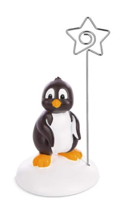 Nici 48361 Fotohalter Zettelhalter Pinguin Noshy Polyresin Winter Friends