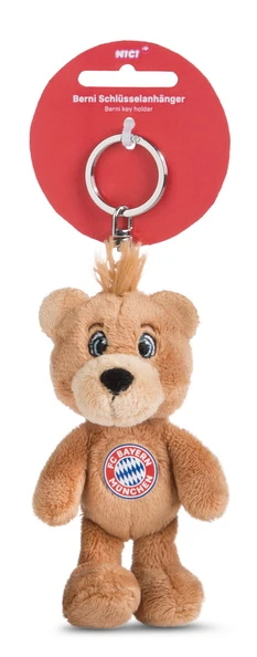 Nici 49071 Schlüsselanhänger FC BAYERN MÜNCHEN Bär Berni 10cm Plüsch GREEN