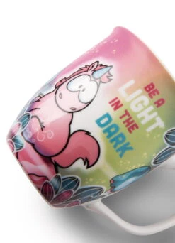 Nici 49113 Tasse Einhorn Midnight Floral "Be A Light In The Dark" Ca 360ml -Nici Store 49113 03 ZA weiss 1480x2048
