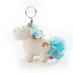 Nici 40092 Schlüsselanhänger Einhorn Rainbow Flair Mit Flügel 10cm BeanBag