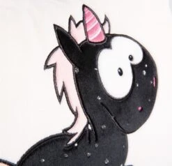 Nici 41428 Kissen Schwarzes Einhorn Carbon Flash Rechteckig 43x25cm Plüsch -Nici Store 57bt0OWNdq5FpH1
