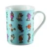 Nici 28525 Tasse Jolly Mäh Allover Bunte Schafe Blau Porzellan Kaffeetasse -Nici Store N28525
