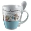 Nici 30053 Tasse Jolly "hmmm.." Blau Mit Löffel Porzellan Kaffeetasse Teetasse -Nici Store NIC30053 1 a brandora